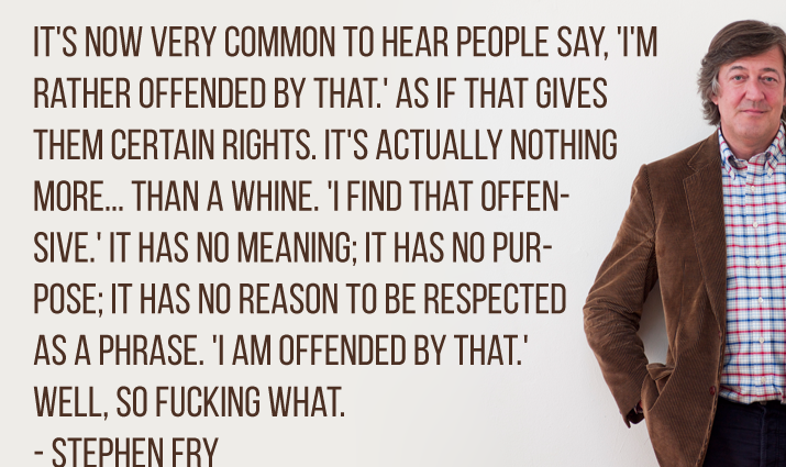 Stephen Fry og Rosenstand har en holdning til fælles